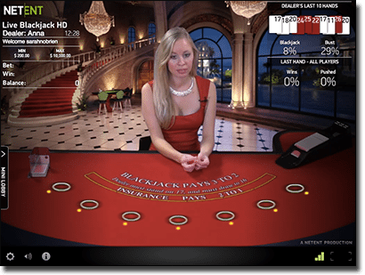 NetEnt VIP live dealer blackjack