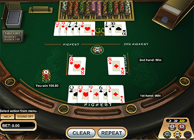 Online Pai Gow Poker - Double Hand Poker rules and odds